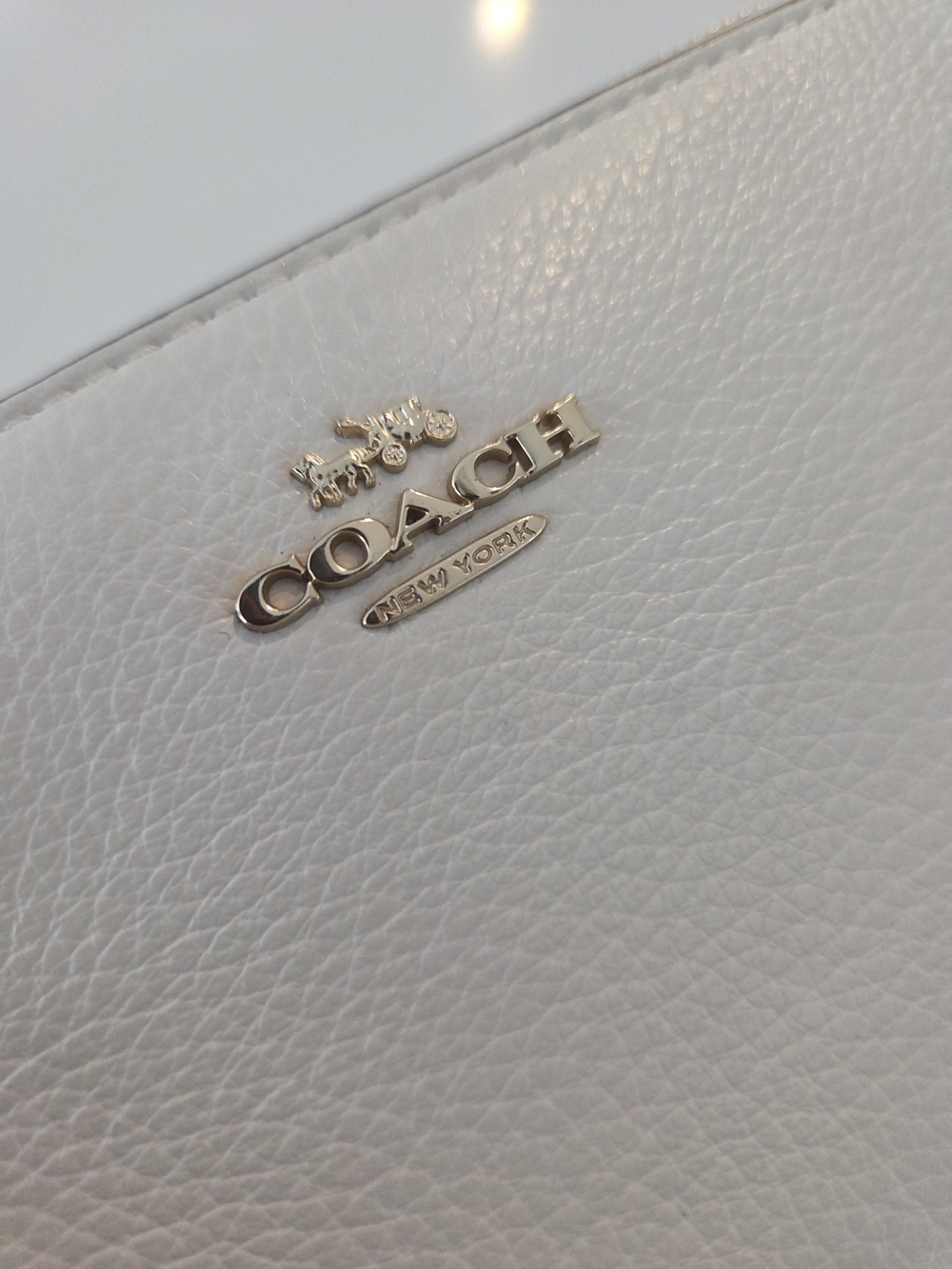 Coach Pebbled Leather Zip Wallet - Picture 3 of 4